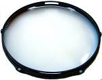 Black Powder Coated 12" Snare Side Drum Hoop 2.3mm 6 hole